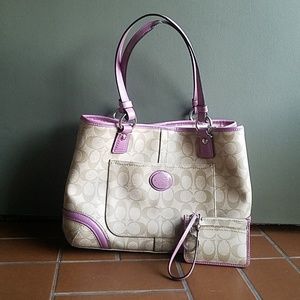 Coach Handbag and Card Holder